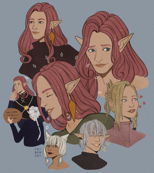  FFXIV colored doodlings ♡ 