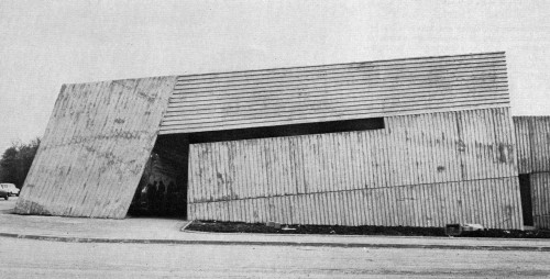 fuckyeahbrutalism:  Mammouth Supermarket, Epernay, France, 1970 (Claude Parent)