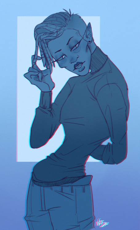 black&mdash;flag: My oc Two! Thanks @nitrile-hero!