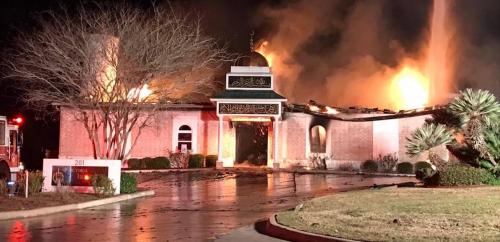 rohizzz:micdotcom:Texas mosque up in flames only hours after Trump’s Muslim banThe Islamic Cen