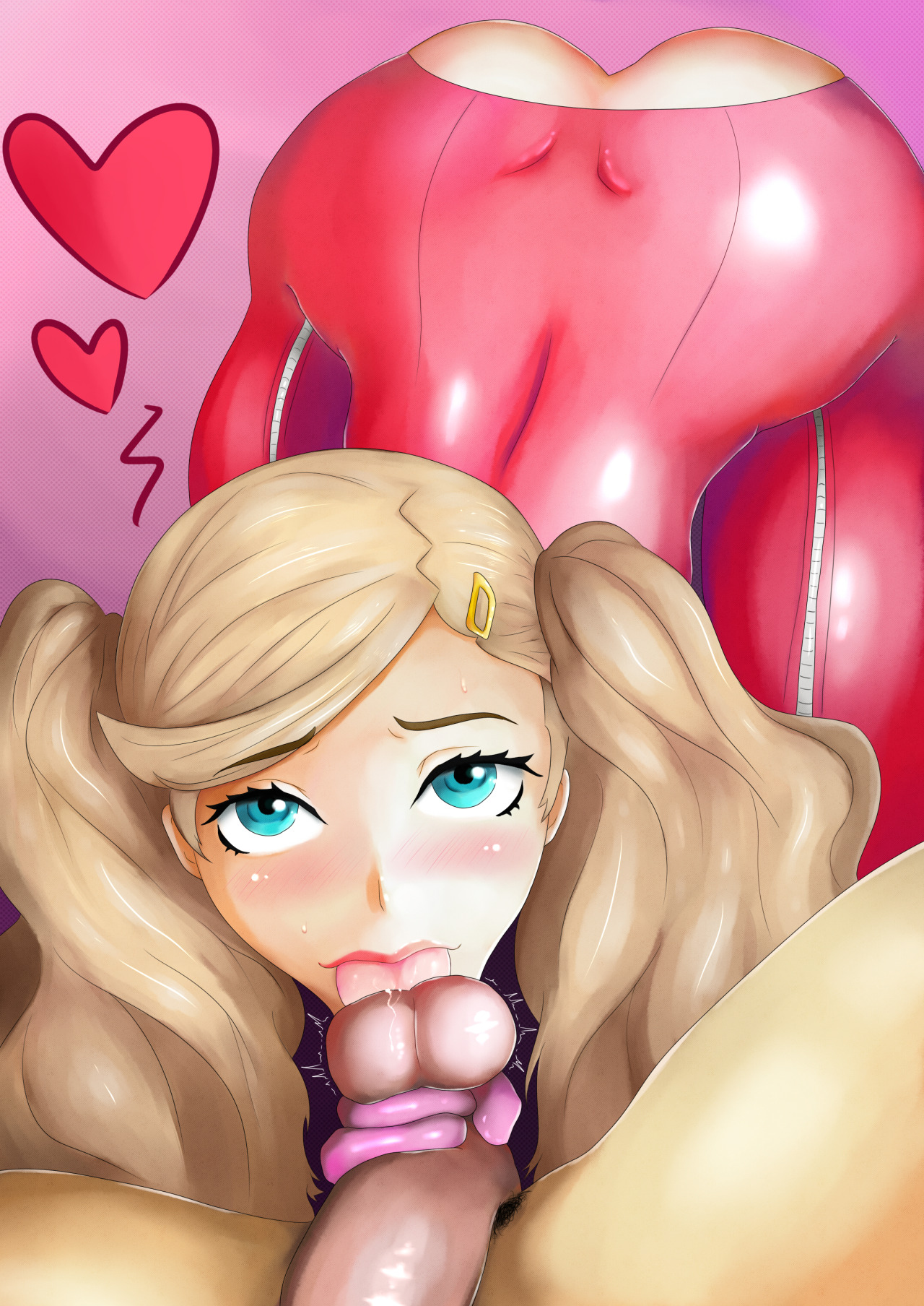 hentai-dreams-goddess-second:  “The super sexy cat girl Anne Takamaki doing her