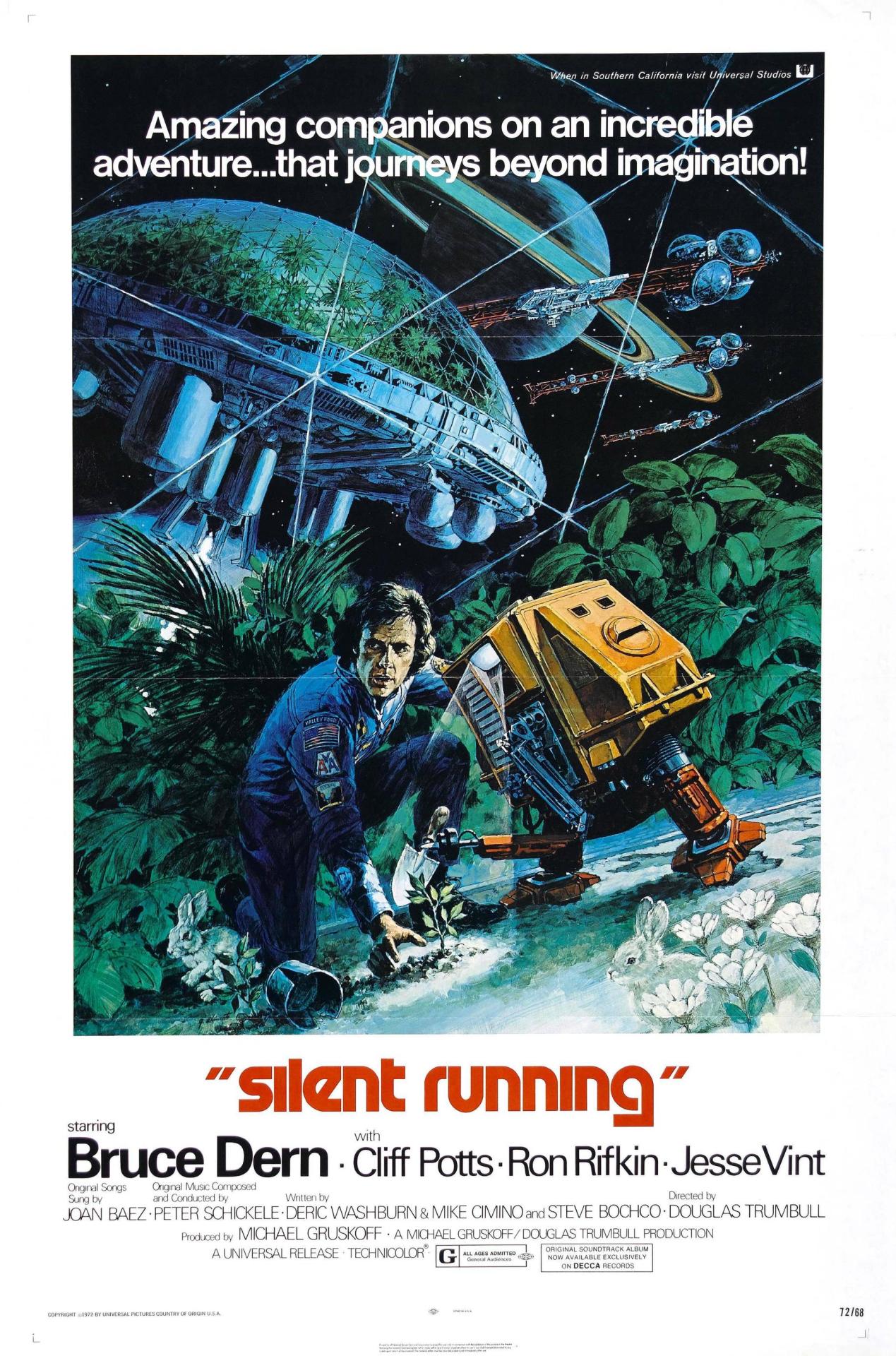 vintagegeekculture:  covers-and-posters:Silent Running  Good movie, but I can understand