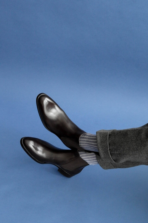 Zonkey Boot hand welted Chelsea boots made on the Classic last from Bavarian Calf leather, stained b