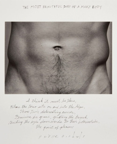 joeinct:The Most Beautiful Part of a Man’s Body, Photo by Duane Michals, 1986