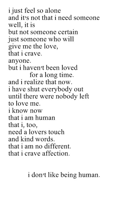 Im love sorry poems I Am