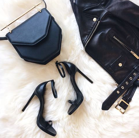 thechic-fashionista:  Bag Jacket Heels  