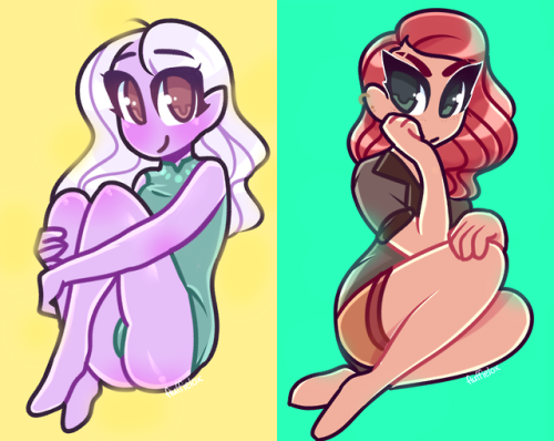 Gals being pals[patreon.com/fluffielox]