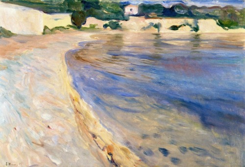 Some Munch’s paintings of the Mediterranean …- Trees by the Mediterranean  1892  Galerie výt