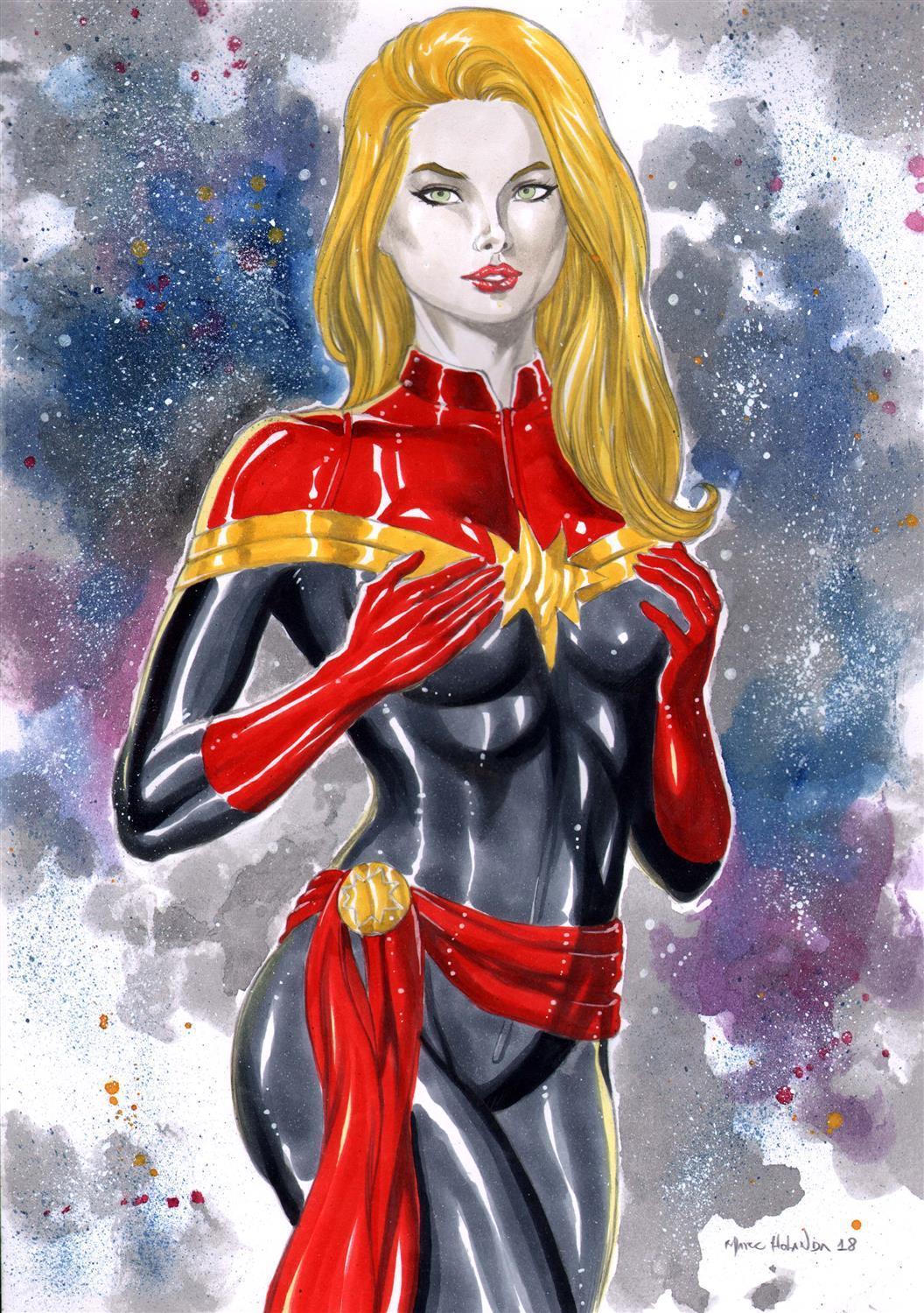 czm35x:Captain Marvel Carol Danvers by Marc Holanda Febr2018