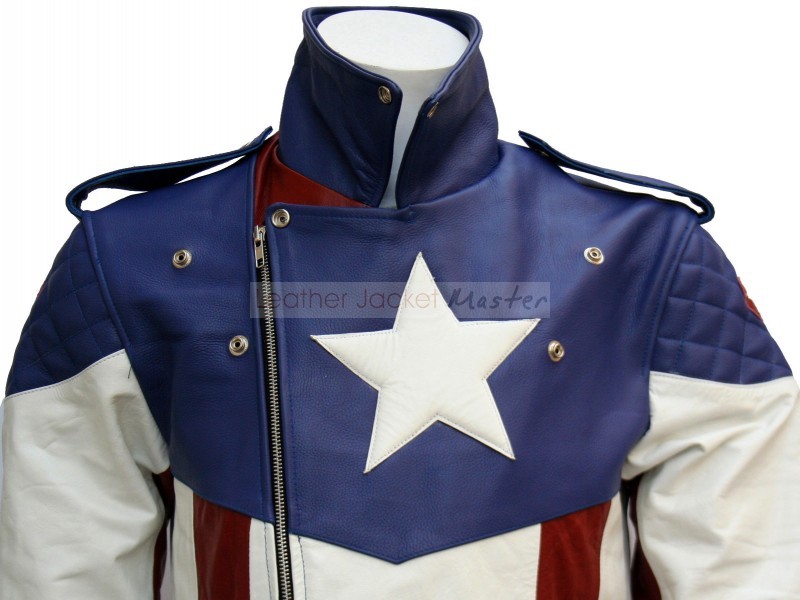 asgardian-poledance:  superherodesign:  superchooch:  Captain America Leather Jacket