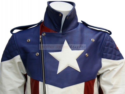 Porn Pics superchooch:  Captain America Leather Jacket