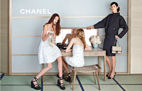 Karl Lagerfeld looks to Japan for inspiration for Chanel’s Spring 2013 Campaign. Models included are