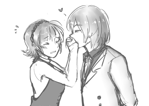 //Kiss request! (2/2) Goro/Mako, my P5 OTP~ &lt;3[twitter]