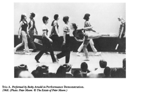 ‘Moving Still: Meditating on Yvonne Rainer’s Trio A’, Carrie Lambert.