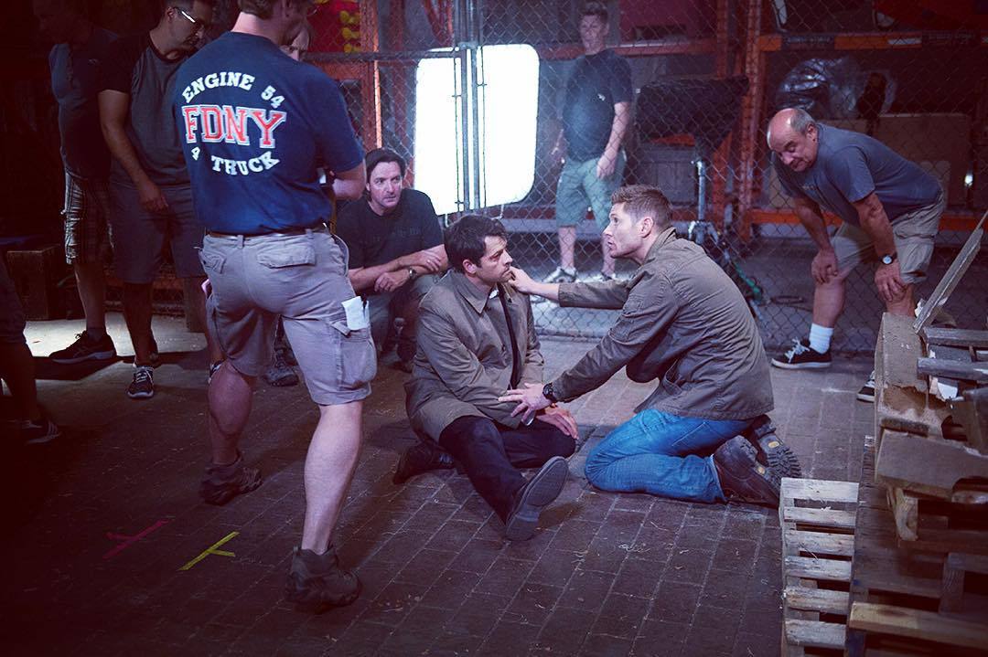 jensenacklespr:  #ActionAckles (Director Jensen: Behind The Scenes Pics, episode