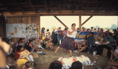 Images from the “Look To the Women for Courage: Stories From the Seneca Encampment for Peace a