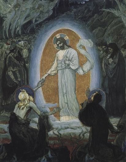 mikhail-nesterov:Descent into Hell, 1895, Mikhail Nesterov