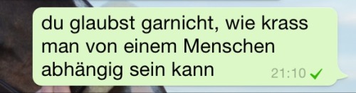 Vermisse dich, wie die wüste den regen.
