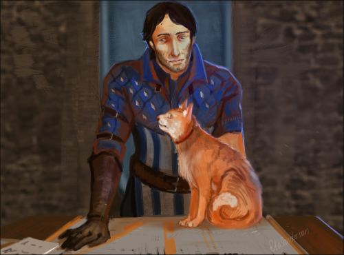 ritasanderson:- Ser Pounce-a-lot now lives with the Warden - Jowan joins Grey Wardens because, 