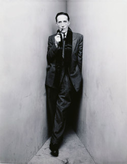 spectreofsexlessappeal:  Irving Penn Marcel Duchamp, New York, 1948, Gelatin silver print, selenium toned