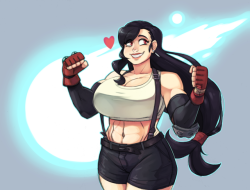 dansome0203:Colored a Tifa doodle I did!