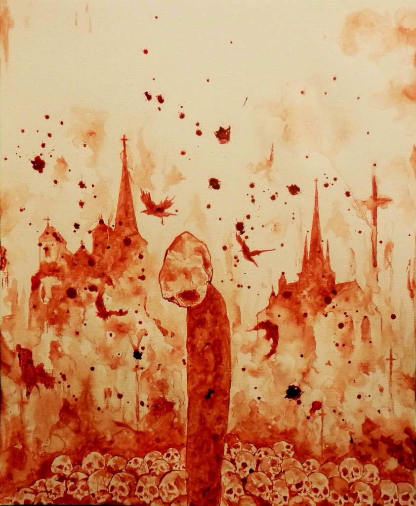pure-af:Blood Paintings by Maxime Taccardi 