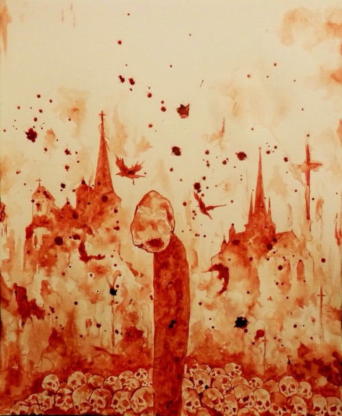 Porn Pics pure-af:Blood Paintings by Maxime Taccardi