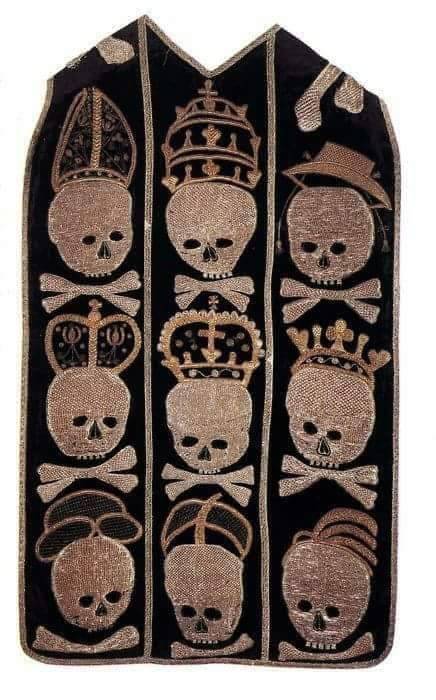 higher-order:Some of my favourite requiem chasubles. We never see priests wearing anything like this