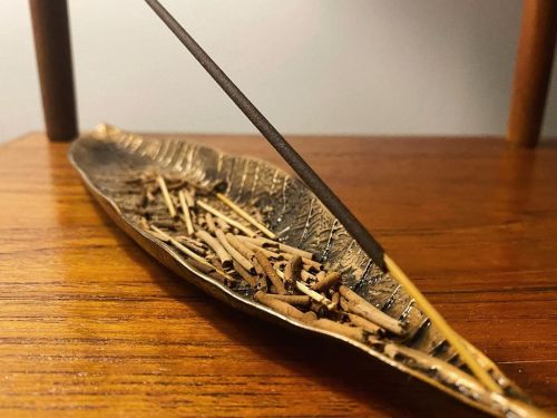 witchofduskstore: Well this incense burner is well used lots of ash for making black salt! w