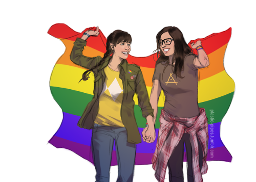 plastic-pipes: Femslash February 2018: Elena and Syd from One Day at a Time all right, first entry is a little late but only by a few minutes where i am. One Day at a Time continues to be one of the best tv shows, and i’m still crying.  DeviantArt