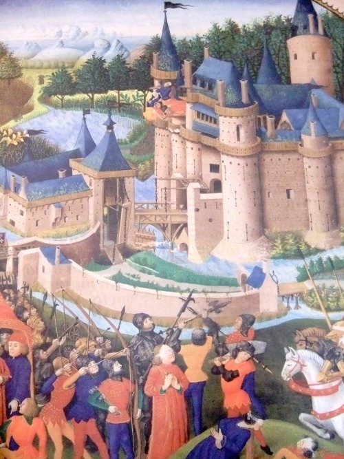 bretagne-medievale:Siège du château de Dorval en 1373.Bonabes IV de Rougé de Derval et le fameux Du 