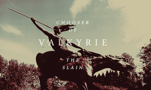 maniacmessiah:MYTHOLOGY MEME - [2/8] LEGENDARY CREATURES: VALKYRIESIn Norse mythology, a valkyrie (f