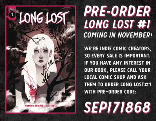 Hey guys, it’s TIME! You can finally pre-order my comic, which is being released in November! Make s