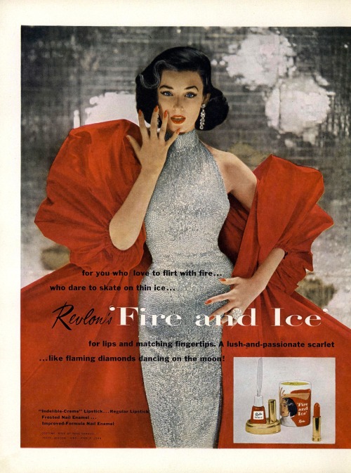 loueale:Revlon Fire &amp; Ice 1952Photo Richard Avedon