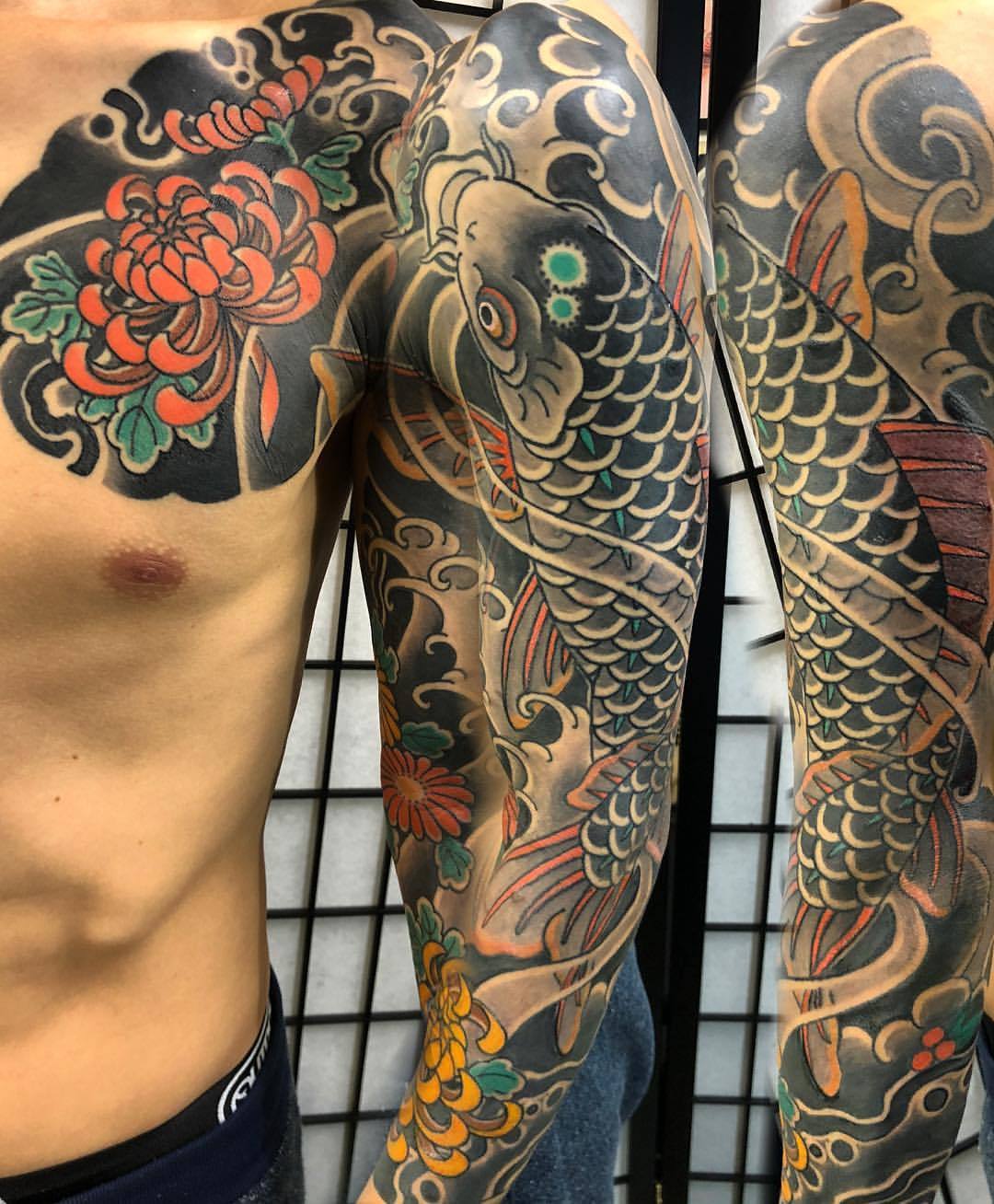 Gasen Tat2 鯉 刺青 タトゥー 和彫り Koitattoo Japnesetattoo