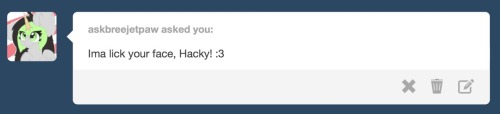 askbreejetpaw:  askhackerjack:  HEY GUYS! I’m back! I miss ya guys! P.s wuv you Bree!  Haha oh wow thats awesome! c: go follow Hacky guys~  x3 <3