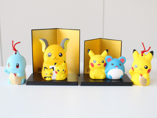 Pikachu & Tauros Limitata Ceramica Decorazione Pokemon X Yakushigama Giappone 