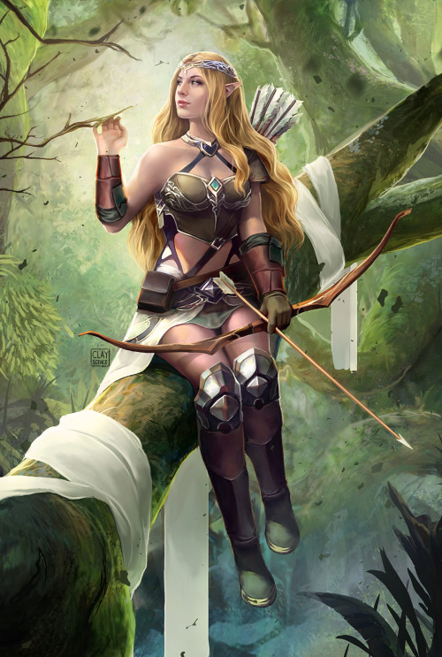 clayscence: Elven dreams. commission 2018 If I’m reblogging, you need to check out the origina
