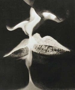 nobrashfestivity: Man Ray, negative kiss