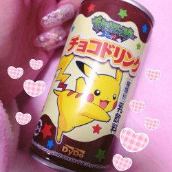 sugar-honey-iced-tea:  Pokemon chocolate drink! ^__^