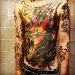 thievinggenius:  Tattoo done by Matthew