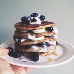 iamnotover:  Sunday’s vegan buckwheat pancakes were amazing