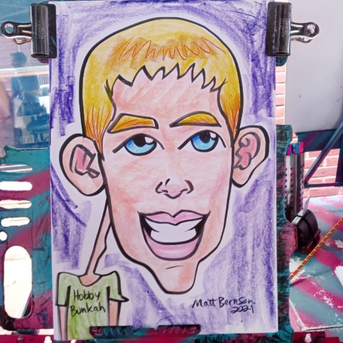 Caricature from a recent event   Thanks very much!  Molotow Brushliner  Caran d'Ache Neocolor 1 12"x18"paper  @molotowheadquarters @carandache  . . . . . . #caricature #caricatureartist #artistsofmassachusetts #artistsofig #artistsofinstagram