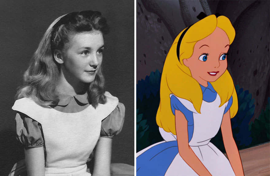 artbymaureen:  Kathryn Beaumont, voice actress and model for Walt Disney’s Alice