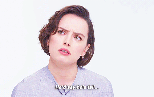bukaterswanscavenger: Celebrity Couple AU: actress Rey Solo is asked about her husband Ben Solo and 