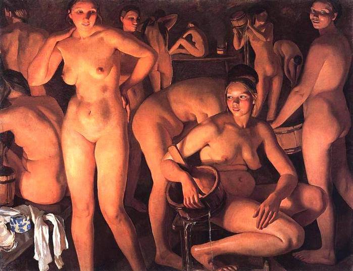 Banya, by Zinaida Serebriakova