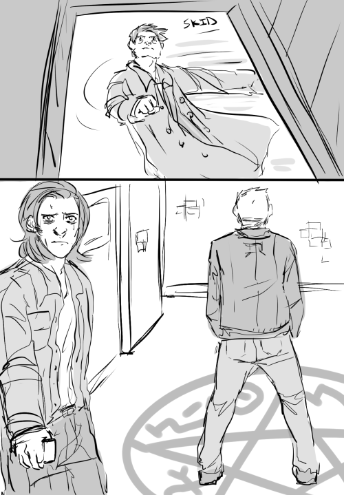 castielhellbound:  bluhuhblhublhb i had to vent somehow, i can’t imagine how cas is going to react to deanmon :O :O also cas would see his ‘true’ face and i just 