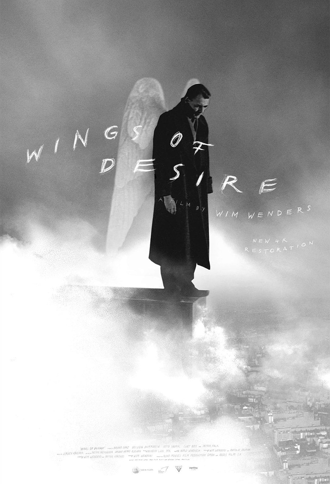 Now available from the Criterion Collection’s store: A new poster for the 4K tour of Wim Wenders’ Wings of Desire from Janus Films!