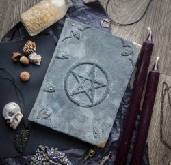 etsycult:  Pentagram sketchbook / spellbook / book of shadows by DustyBurrow