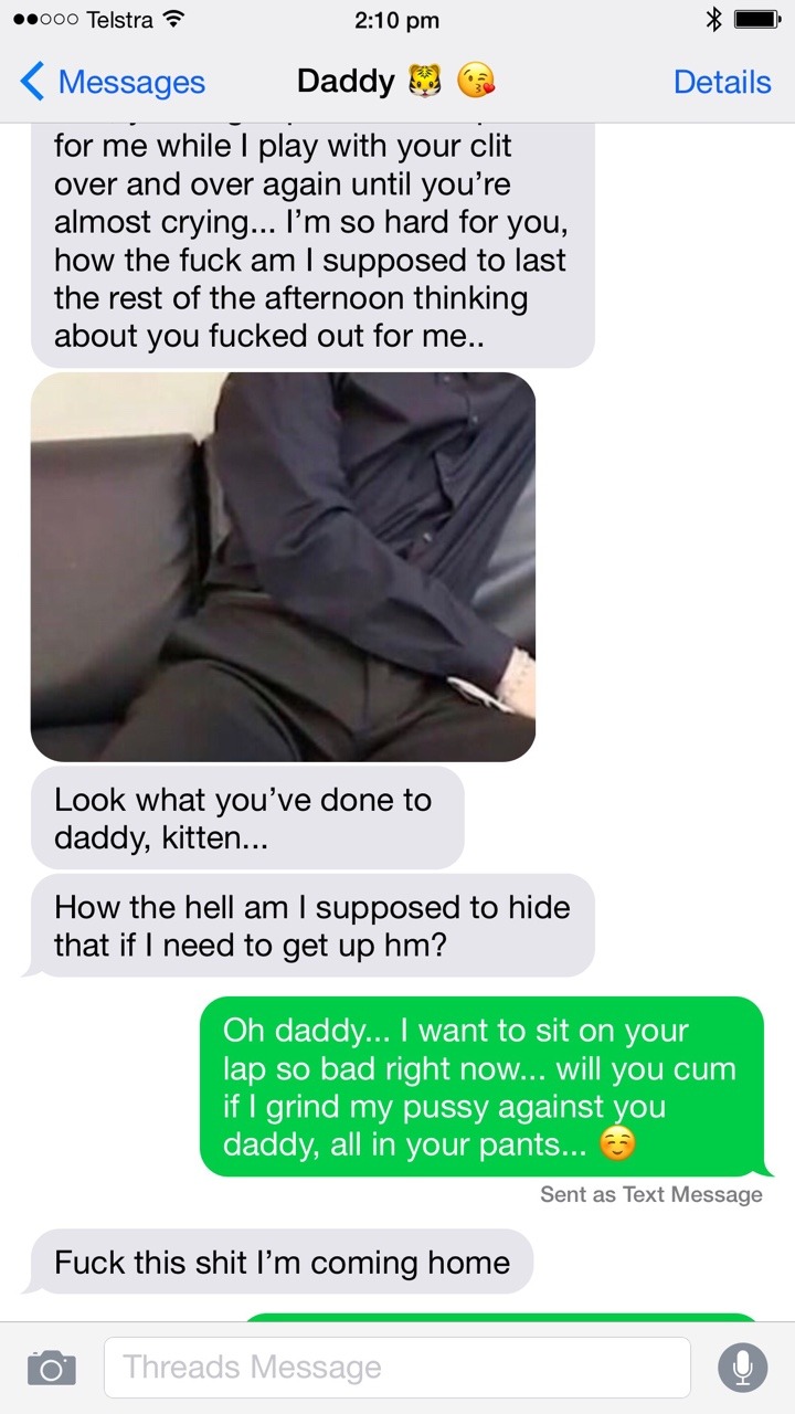 Daddy and kitten
